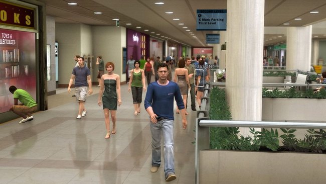 Panik im Einkaufszentrum. Wo ist Jason? Panik im Einkaufszentrum. Wo ist Jason?