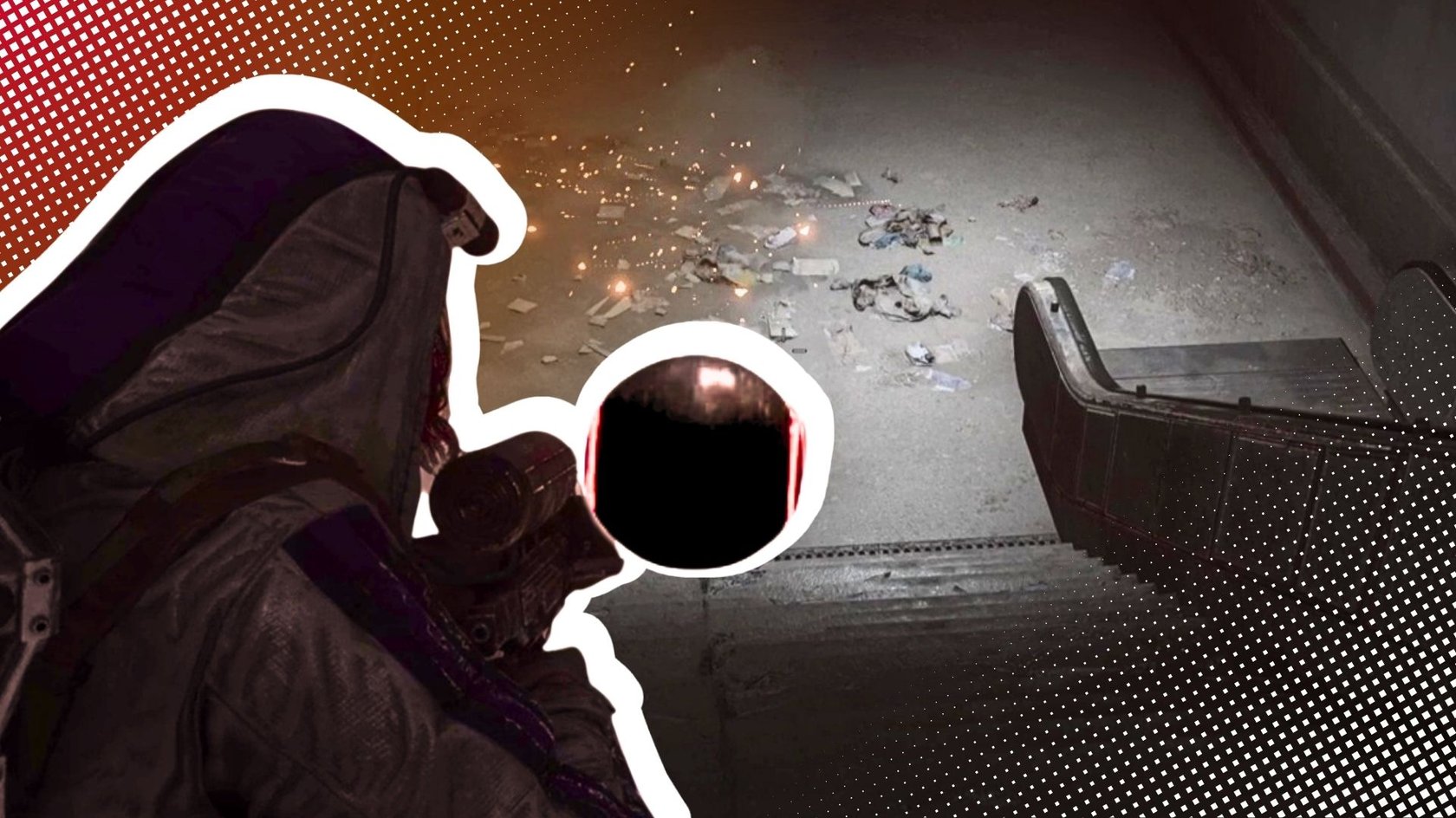 Ein Raider zeilt auf einen Feuerball in ARC Raiders Ein Raider zeilt auf einen Feuerball in ARC Raiders