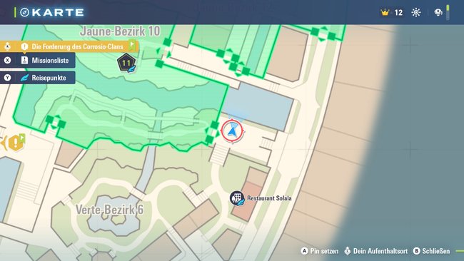 An markierter Stelle steht ein Marktstand, an dem ihr Minze kaufen könnt. An markierter Stelle steht ein Marktstand, an dem ihr Minze kaufen könnt.