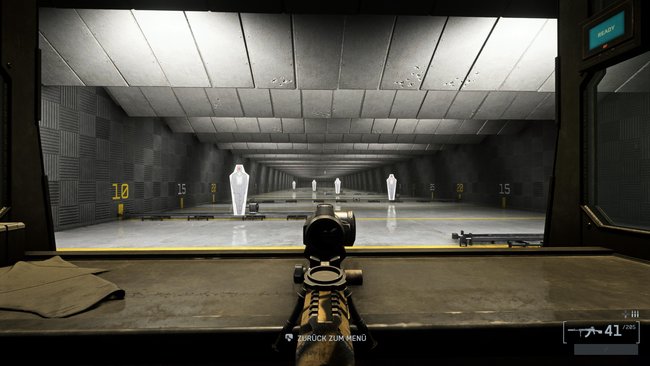 Das Bild zeigt den Schießstand von Battlefield 6. Das Bild zeigt den Schießstand von Battlefield 6.