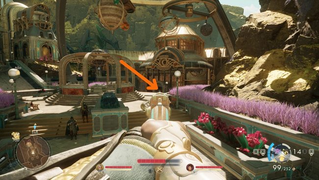 Die Tramstation befindet sich rechts vom Planetarium. Die Tramstation befindet sich rechts vom Planetarium.