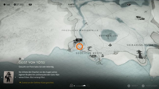 Begebt euch zum Strand bei der südlichen Küste. Begebt euch zum Strand bei der südlichen Küste.