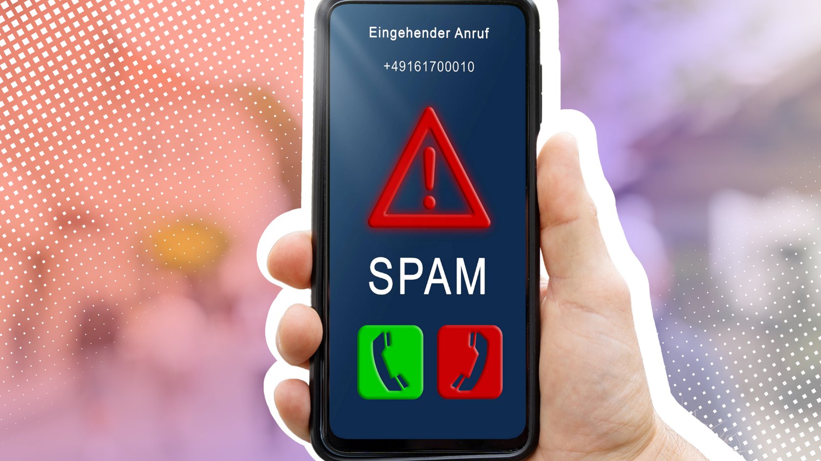 Spam-Anruf auf Smartphone Spam-Anruf auf Smartphone