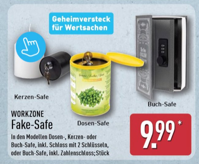 Aldi Prospekt Geheimverstecke Fake-Safe Aldi Prospekt Geheimverstecke Fake-Safe