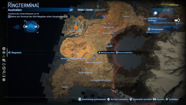 Fundort der Einrichtung West Fort Knot F1 auf der Karte von Death Stranding 2 Fundort der Einrichtung West Fort Knot F1 auf der Karte von Death Stranding 2