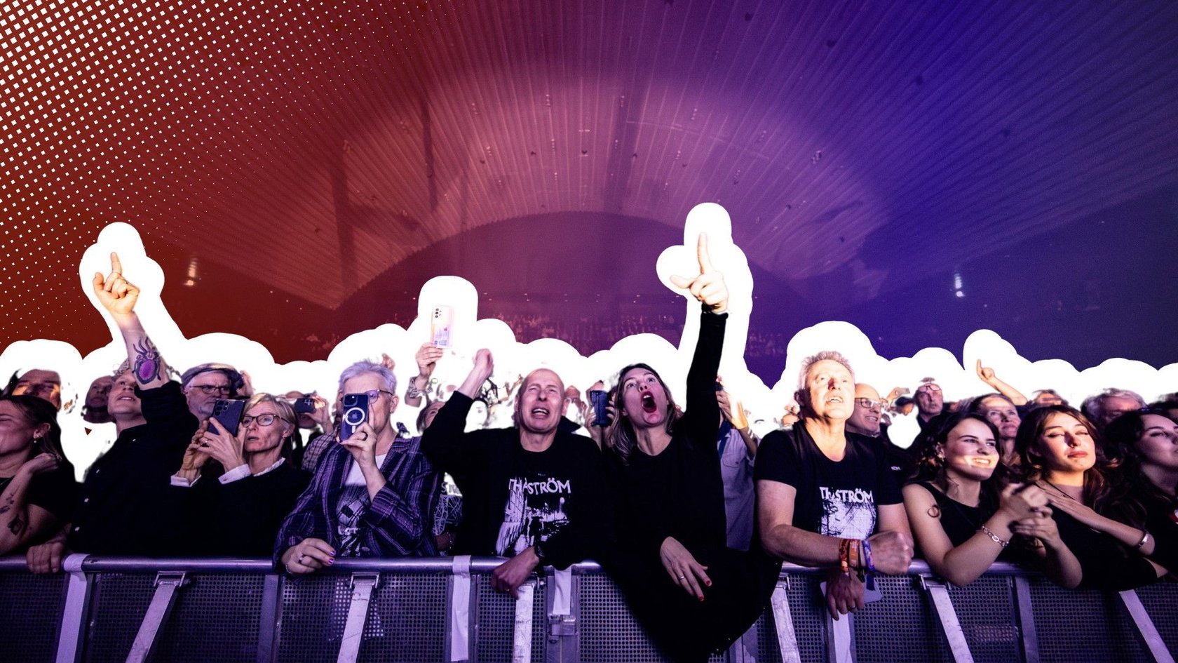 Fans auf einem Konzert Fans auf einem Konzert