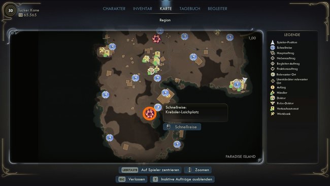 Die Rissanomalien beim Krebsler-Laichplatz lassen euch den Schrumpfstrahler erreichen. Die Rissanomalien beim Krebsler-Laichplatz lassen euch den Schrumpfstrahler erreichen.