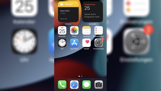 Apple iPhone Homescreen iOS