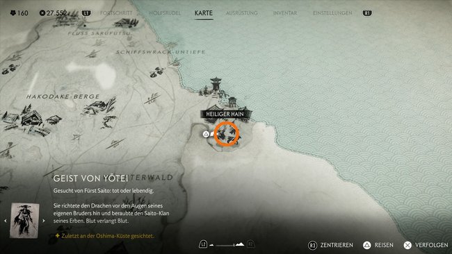 Fundort vom heiligen Hain. Fundort vom heiligen Hain.