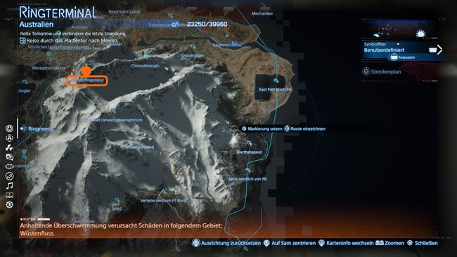 Fundort des Preppers Luftfahrtingenieur auf der Karte von Death Stranding 2 Fundort des Preppers Luftfahrtingenieur auf der Karte von Death Stranding 2