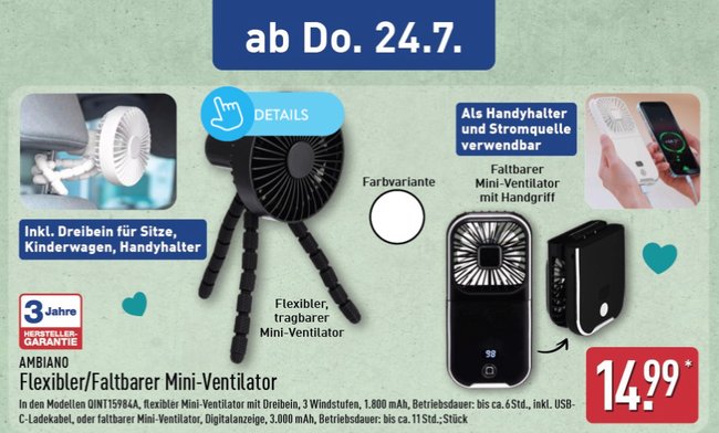 Aldi-Prospekt-Ventilator-Powerbank Aldi-Prospekt-Ventilator-Powerbank