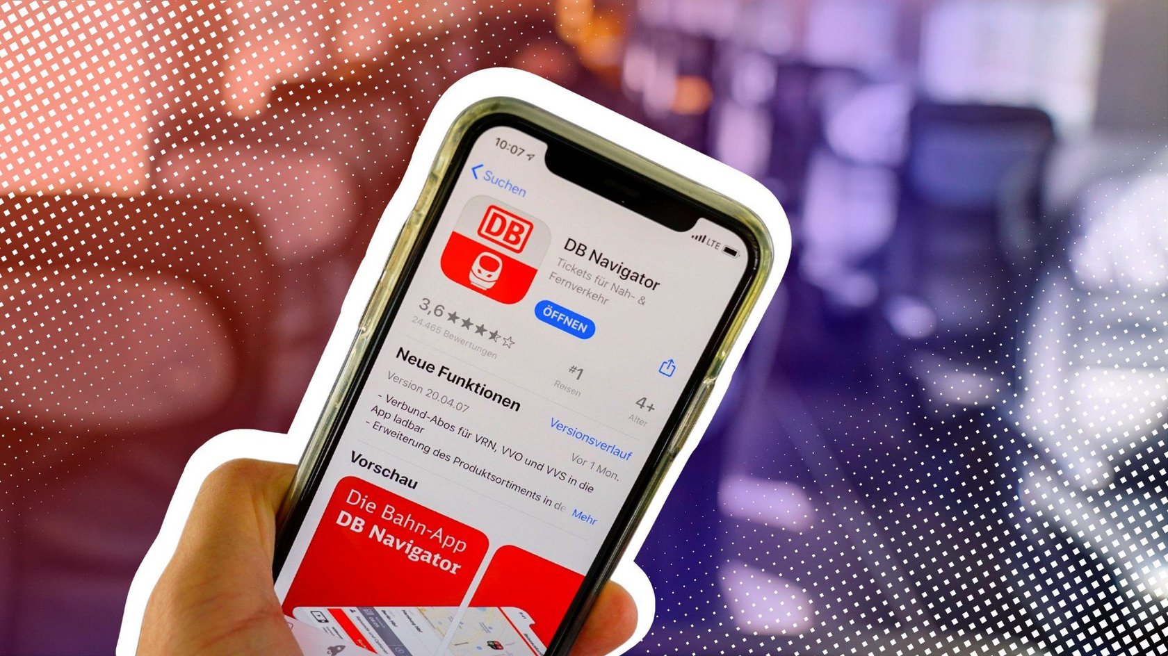 Für diesen Trick braucht ihr die DB-Navigator-App. Für diesen Trick braucht ihr die DB-Navigator-App.