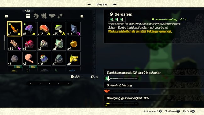 Materialien in Hyrule Warriors: Chronik der Versiegelung. Materialien in Hyrule Warriors: Chronik der Versiegelung.