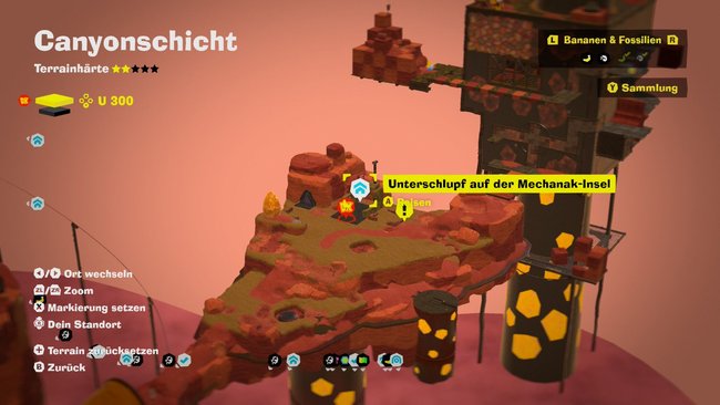 Fundort des Canyon-Wachstons links neben dem Unterschlupf. Fundort des Canyon-Wachstons links neben dem Unterschlupf.
