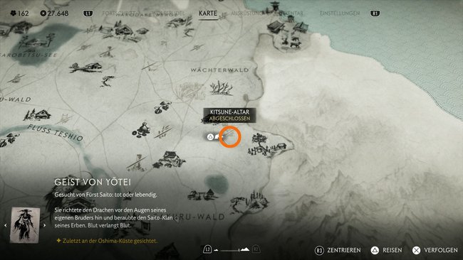 Fundort vom Kitsune-Altar Fundort vom Kitsune-Altar