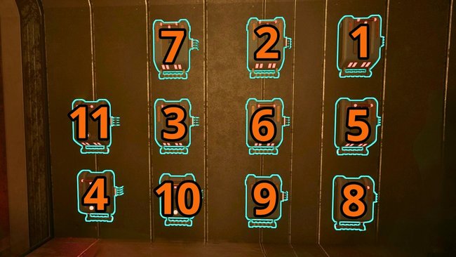 Haltet euch an diese Schalterreihenfolge, um Ottos Rätsel zu lösen. Haltet euch an diese Schalterreihenfolge, um Ottos Rätsel zu lösen.