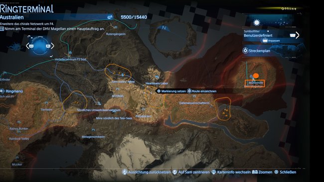 Fundort der Einrichtung Mütterhilfe auf der Karte von Death Stranding 2 Fundort der Einrichtung Mütterhilfe auf der Karte von Death Stranding 2