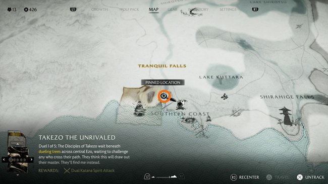 Fundort von Raoma Fundort von Raoma