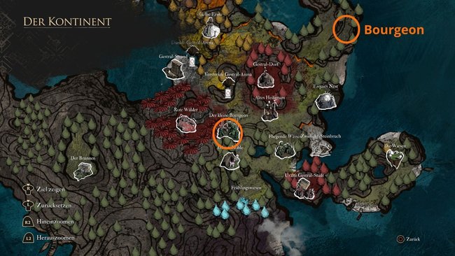 Einen Bourgeon für die Haut könnt ihr nordöstlich des Dungeons "Der kleine Bourgeon" finden. Einen Bourgeon für die Haut könnt ihr nordöstlich des Dungeons "Der kleine Bourgeon" finden.