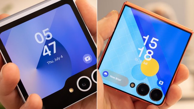 Das Samsung Galaxy Z Flip 6 und Flip 7 im Vergleich. Das Samsung Galaxy Z Flip 6 und Flip 7 im Vergleich.