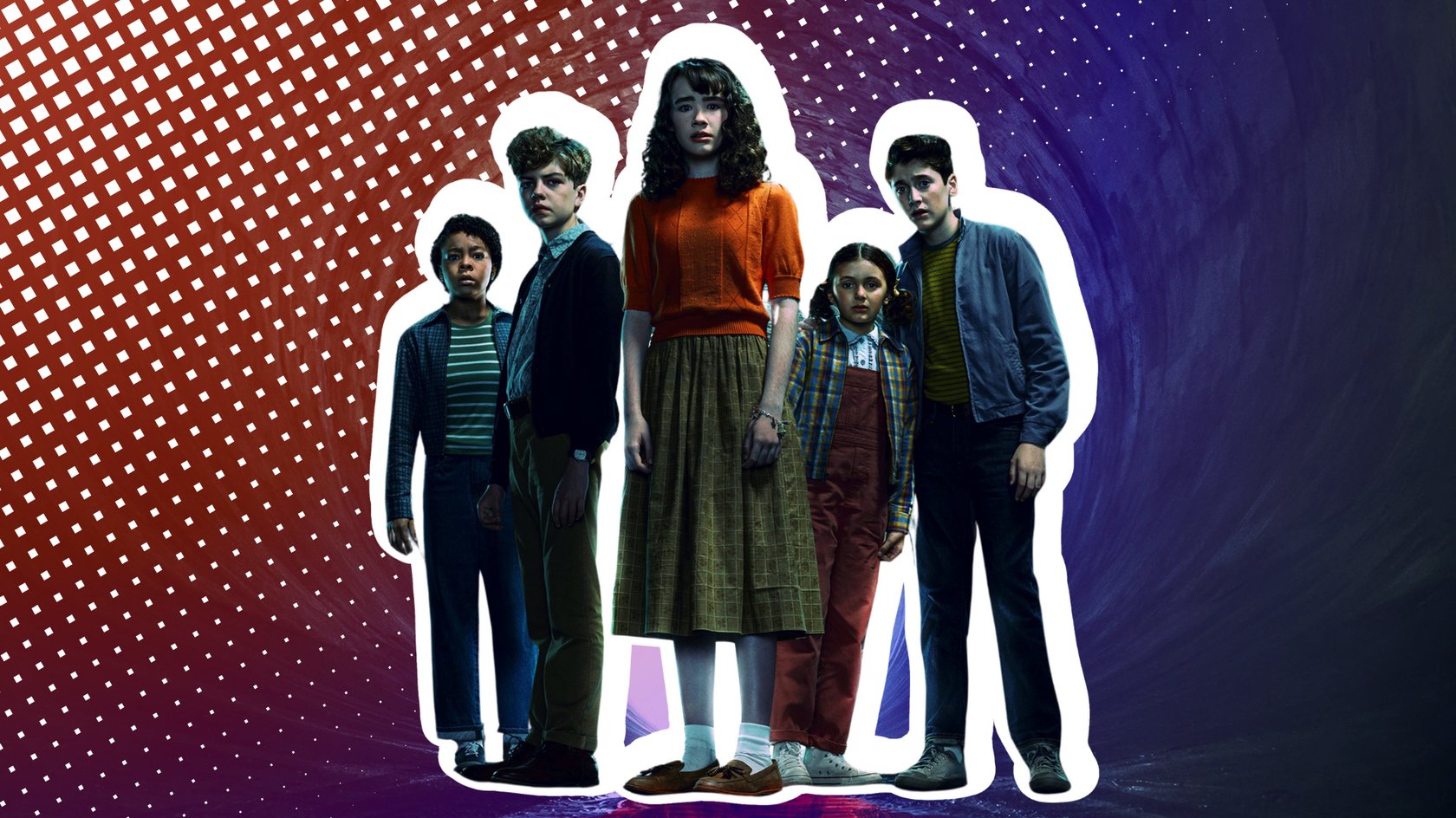 Die Protagonisten der Serie „Welcome to Derry“ (2025). Die Protagonisten der Serie „Welcome to Derry“ (2025).