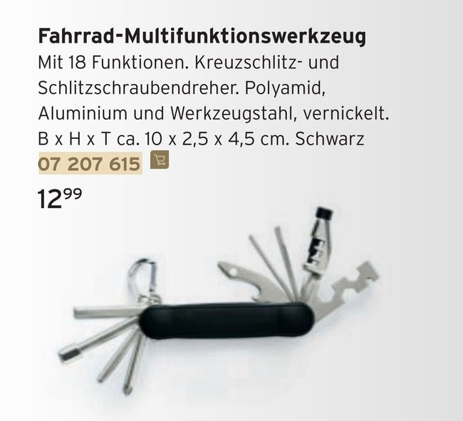 Ein Multi-Tool fürs Fahrrad Ein Multi-Tool fürs Fahrrad