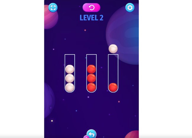 Ausschnitt aus Color Sort Mania Ausschnitt aus Color Sort Mania