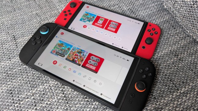 Vergleich Switch OLED vs Switch 2 Vergleich Switch OLED vs Switch 2