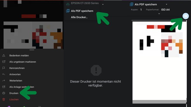 So könnt ihr in der Outlook-App eine Mail als PDF-Datei speichern So könnt ihr in der Outlook-App eine Mail als PDF-Datei speichern