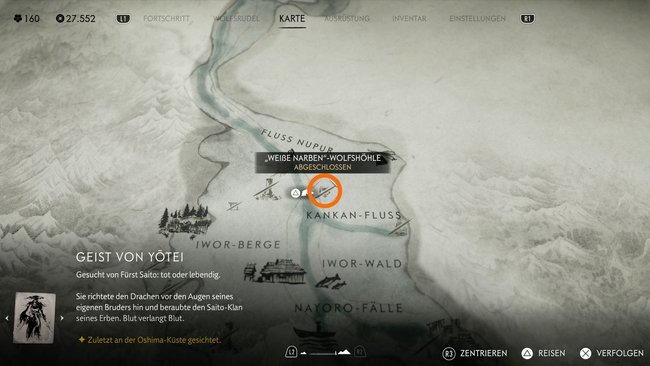 Fundort der "Weiße Narben"-Wolfshöhle. Fundort der "Weiße Narben"-Wolfshöhle.