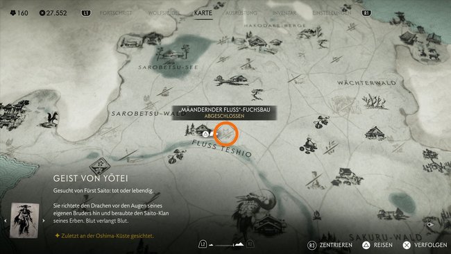 Fundort vom "Mäandernder Fluss"-Fuchsbau. Fundort vom "Mäandernder Fluss"-Fuchsbau.