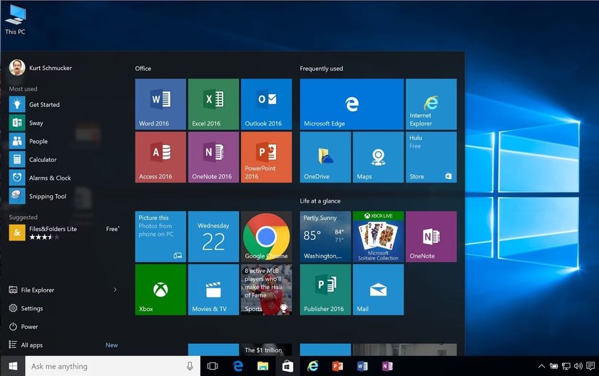 Windows 10 Desktop Windows 10 Desktop