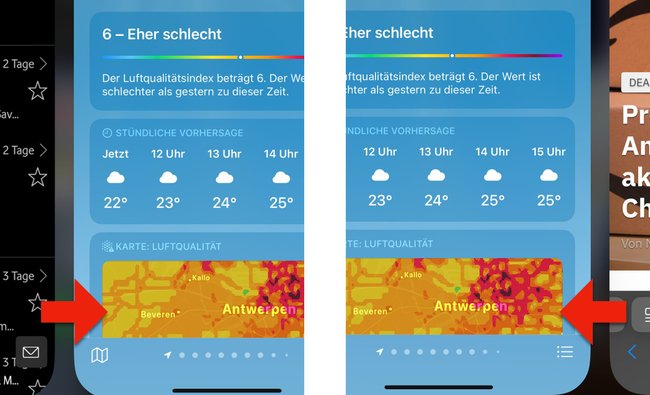 So lässt sich einfach zwischen Apps auf dem iPhone wechseln. So lässt sich einfach zwischen Apps auf dem iPhone wechseln.