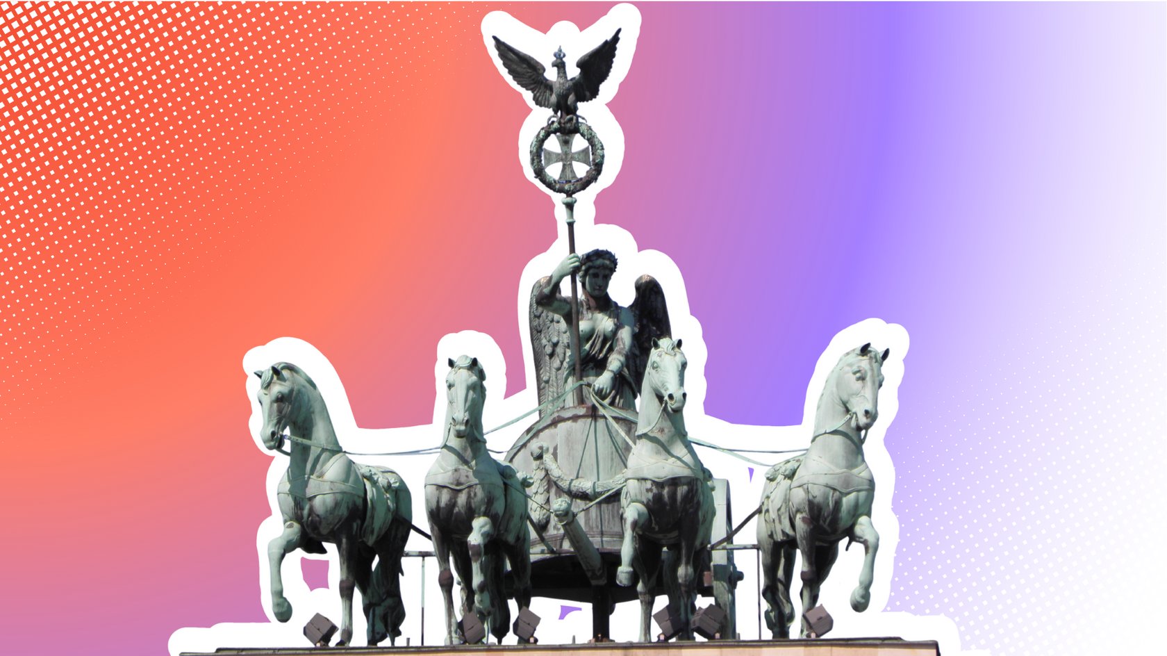 Ausschnitt der Quadriga des Brandenburger Tors in Berlin Ausschnitt der Quadriga des Brandenburger Tors in Berlin