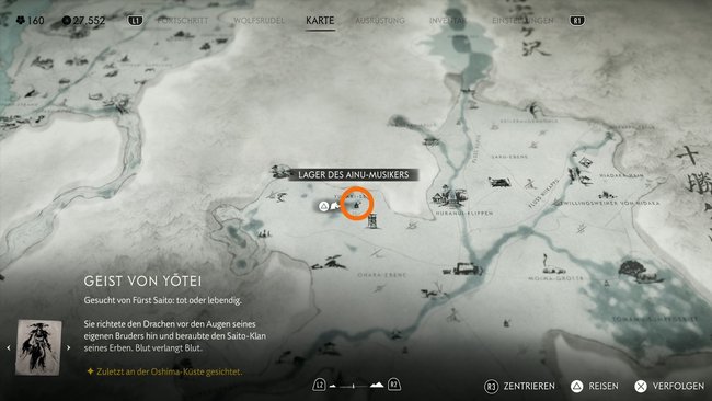 Erledigt zuerst die Nebenquest des Ainu, den ihr an dieser Stelle im Tokachi-Gebirge trefft. Erledigt zuerst die Nebenquest des Ainu, den ihr an dieser Stelle im Tokachi-Gebirge trefft.