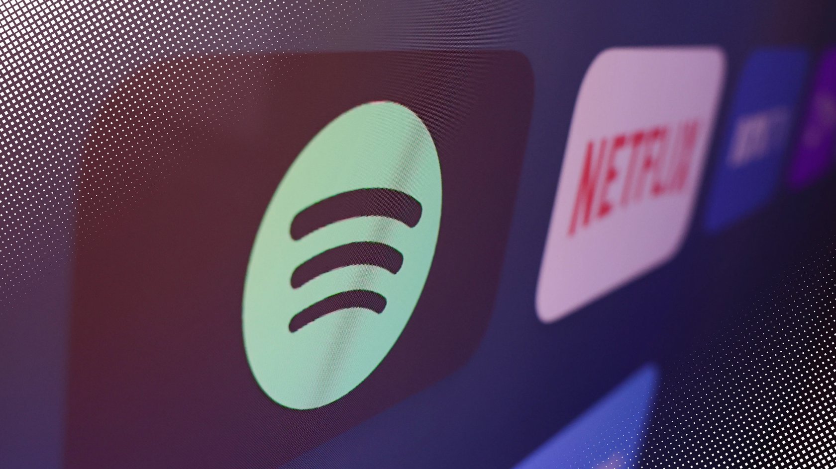 Spotify und Netflix App Logos Spotify und Netflix App Logos