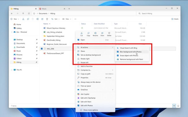 Windows 11 KI Actions Windows 11 KI Actions