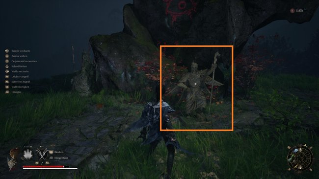 Das Bild zeigt eine Statue von Gott Shu aus Wuchang Fallen Feathers. Das Bild zeigt eine Statue von Gott Shu aus Wuchang Fallen Feathers.