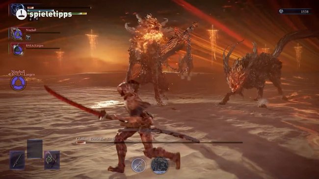 Der Nachtfürst Gladius verfolgt den letzten lebenden Spieler in Elden Ring: Nightreign Der Nachtfürst Gladius verfolgt den letzten lebenden Spieler in Elden Ring: Nightreign