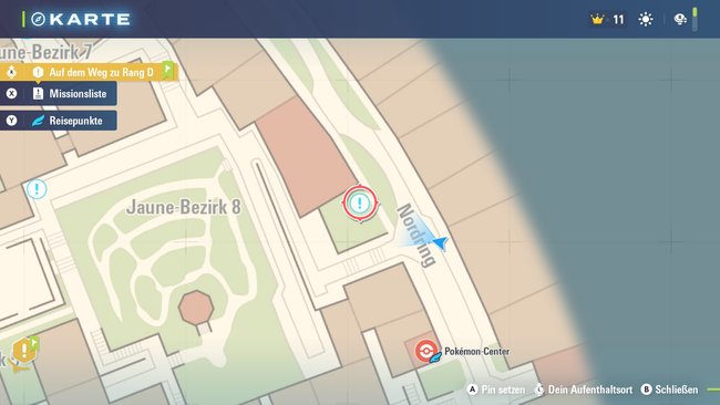 Standort von Nebenmission 9. Standort von Nebenmission 9.