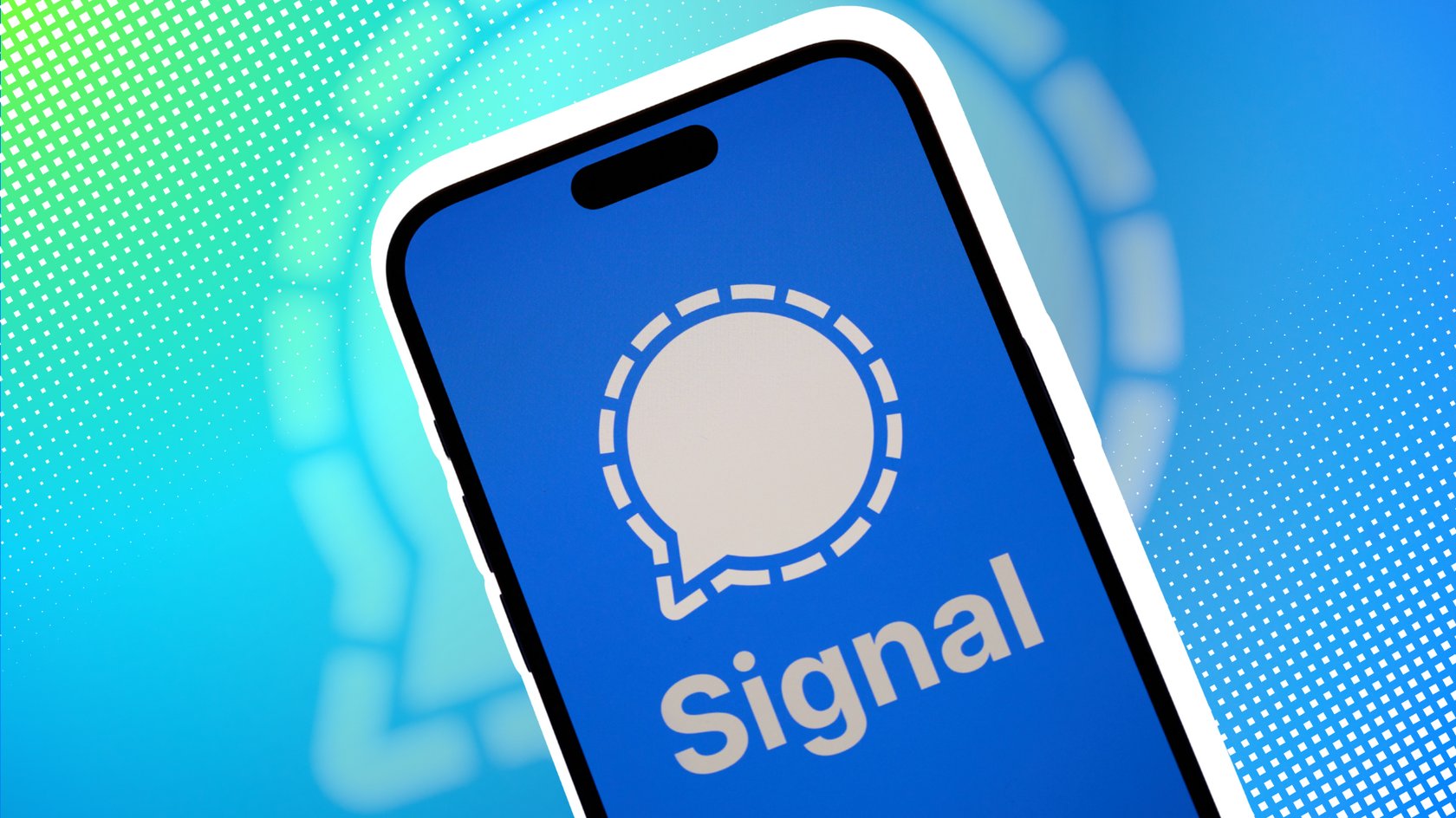 Das Signal-Logo auf einem Smartphone. Das Signal-Logo auf einem Smartphone.