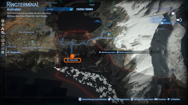 Fundort des Preppers Mr Impossible auf der Karte von Death Stranding 2 Fundort des Preppers Mr Impossible auf der Karte von Death Stranding 2