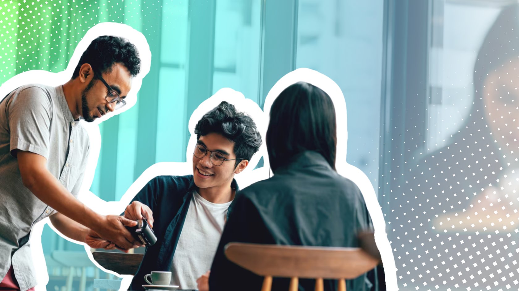 Kartenzahlung an einem Tisch im Restaurant. Kartenzahlung an einem Tisch im Restaurant.