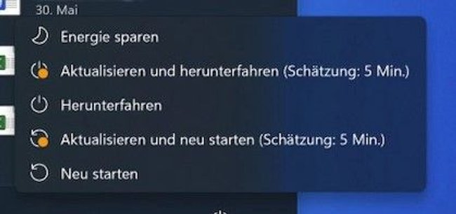 Aktualisieren und herunterfahren Windows 11 Aktualisieren und herunterfahren Windows 11