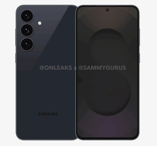 Das Galaxy S25 FE von vorne und hinten. Das Galaxy S25 FE von vorne und hinten.