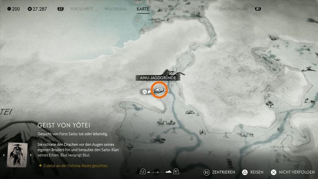 An dieser Stelle im Yotei-Grasland könnt ihr das Minispiel starten. An dieser Stelle im Yotei-Grasland könnt ihr das Minispiel starten.