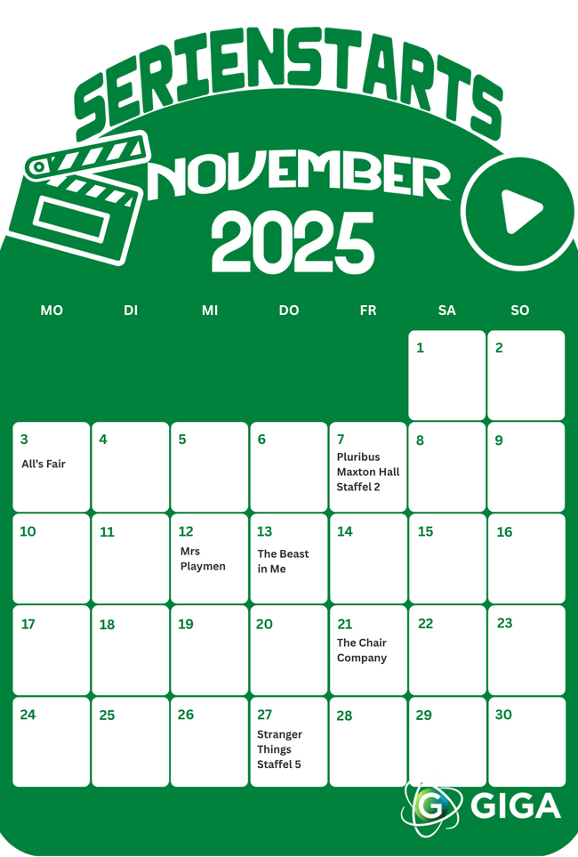 Unsere Empfehlungen der Serienstarts im Oktober 2025 auf einen Blick. Unsere Empfehlungen der Serienstarts im Oktober 2025 auf einen Blick.