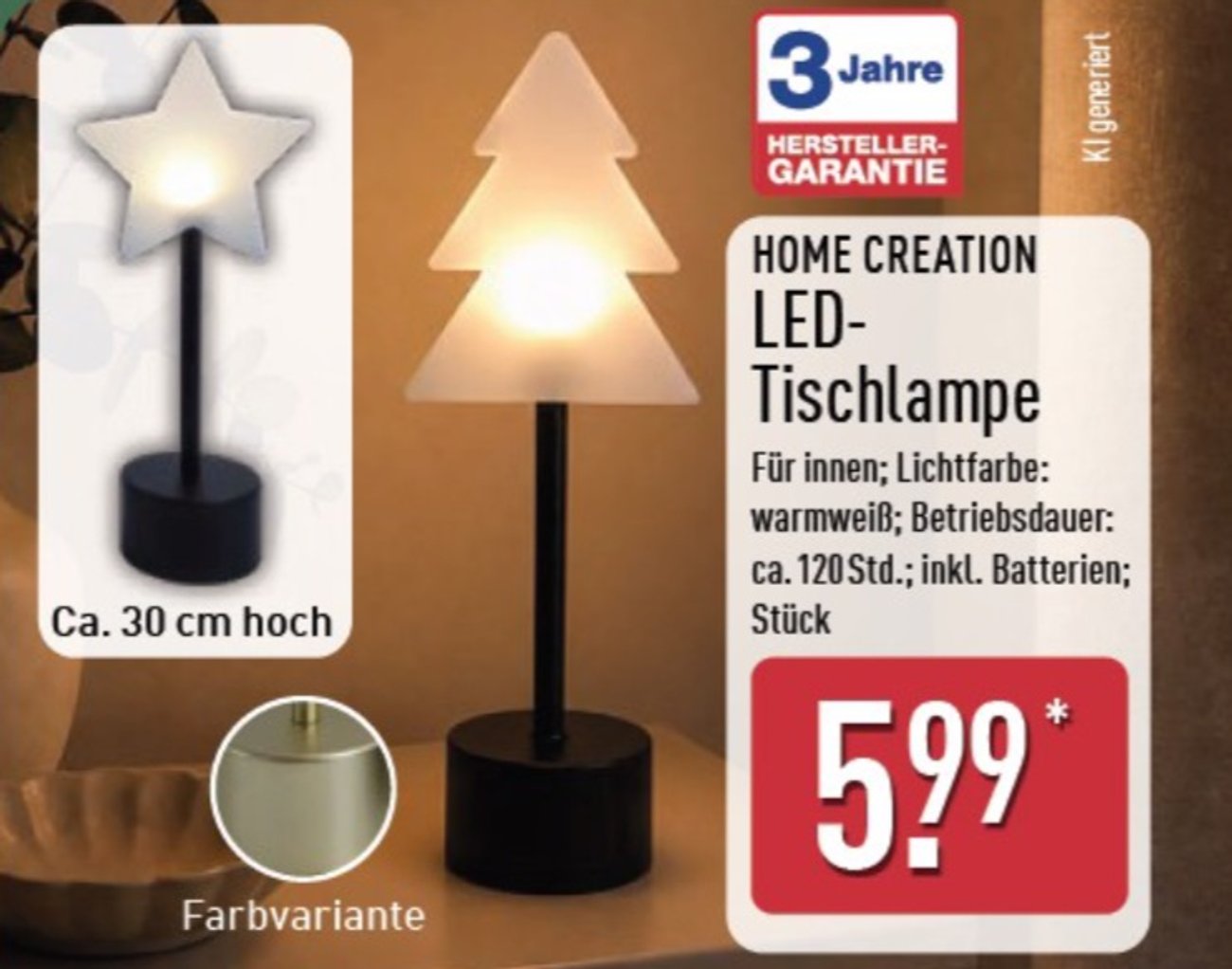 Die Tischlampe im GIGA-Prospekt. Die Tischlampe im GIGA-Prospekt.