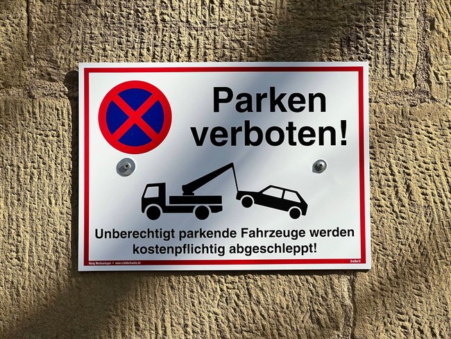 Parkverbotsschild Parkverbotsschild