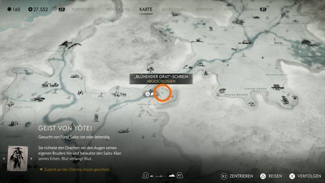 Fundort vom "Blühender Grat"-Schrein Fundort vom "Blühender Grat"-Schrein